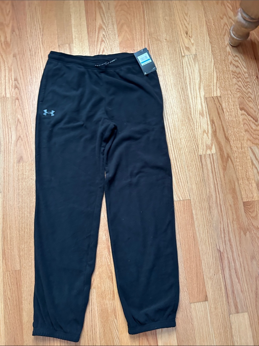 Under Armour Kids Black Fleece Joggers with Logo